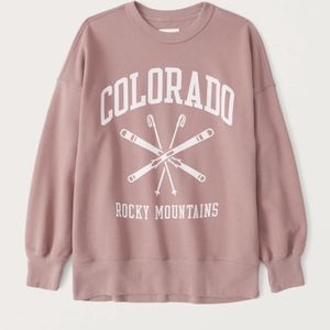 A&F Boyfriend Crew Graphic Sweatshirt